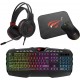 HAVIT GAMENOTE KB501CM RGB GAMING COMBO – 4 IN 1 SET