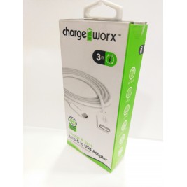 CHARGE WORX 3FT USB-C TO USB ADAPTOR